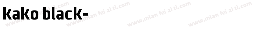 kako black字体转换